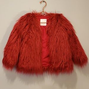 Zara Girls Faux Fur Coat